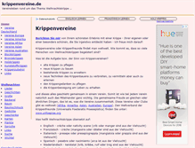 Tablet Screenshot of krippenvereine.de